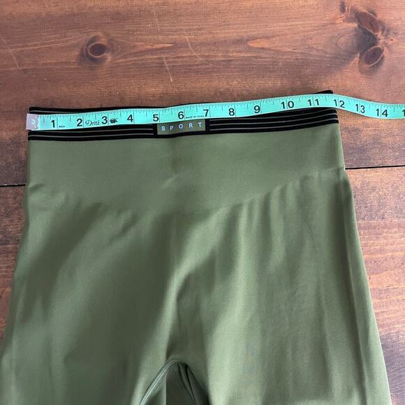 Adam Selman Sport Bonded Active Legging Green High Rise Athleisure Women's Small - Picture 8 of 10